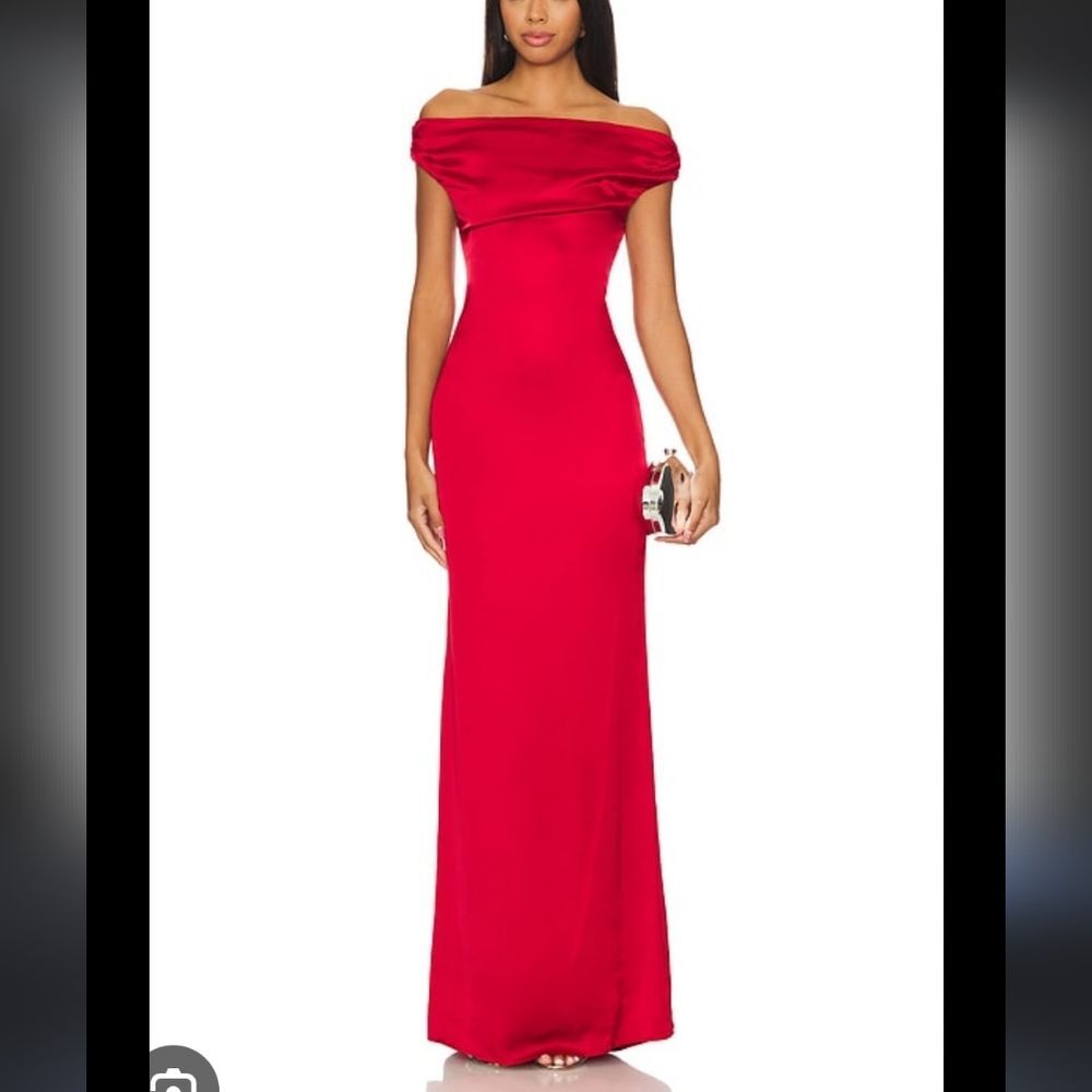 Lovers and Friends Mariam Gown in Red Maxi Dress Size Large